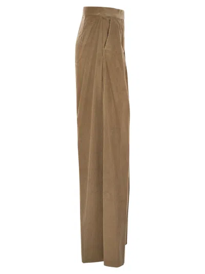 Shop Max Mara Gilly Wide Corduroy Trousers