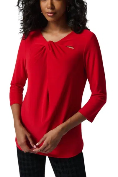 Joseph Ribkoff Twist Top In Red