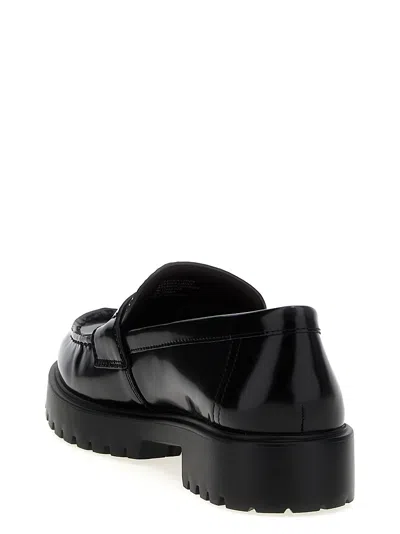 Tory Burch 20mm Classic Lug Brushed Leather Loafers