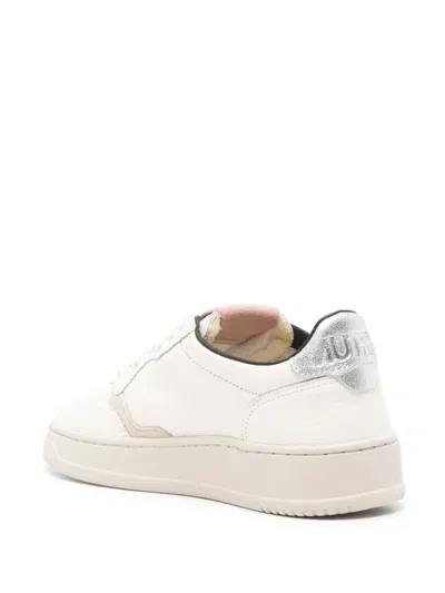 Shop Autry Sneakers In Silver