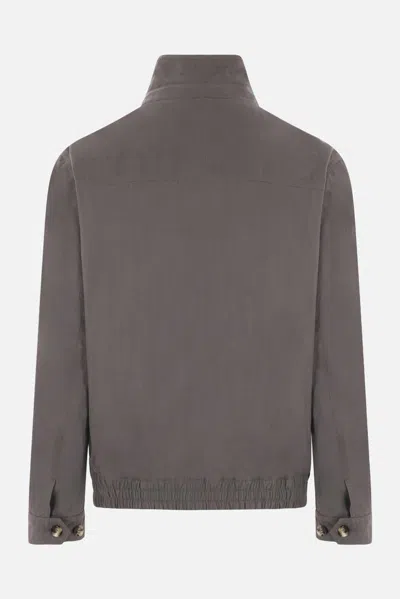 Shop Brunello Cucinelli Coats In Gray+white