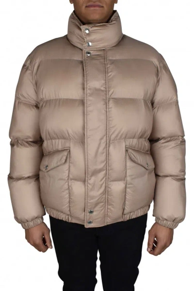 Alexander Mcqueen Man Down Jacket Sand Size 38 Polyester In Cream