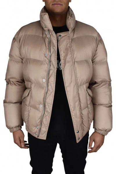 Alexander Mcqueen Man Down Jacket Sand Size 38 Polyester In Cream