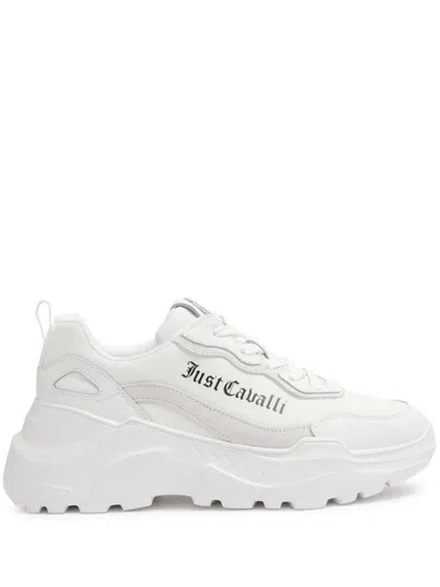 Shop Just Cavalli Sneakers In White