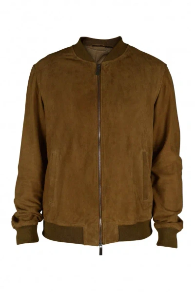 Billionaire Men Bomber Jacket In Brown