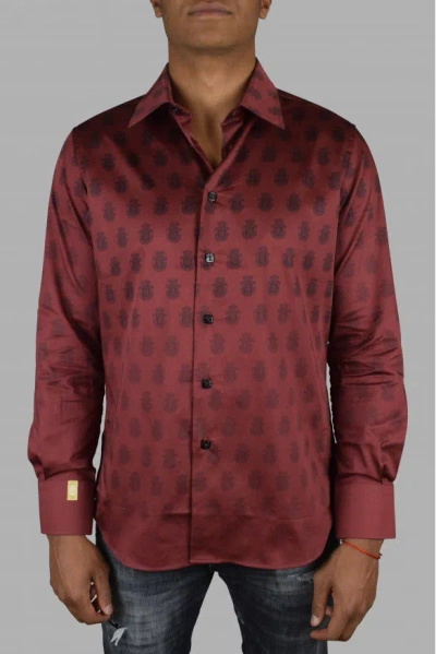 Billionaire Ls Milano All Over Shirt In Red
