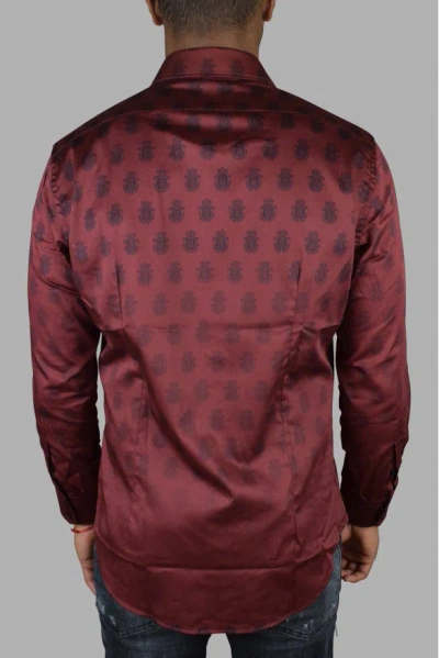 Billionaire Ls Milano All Over Shirt In Red