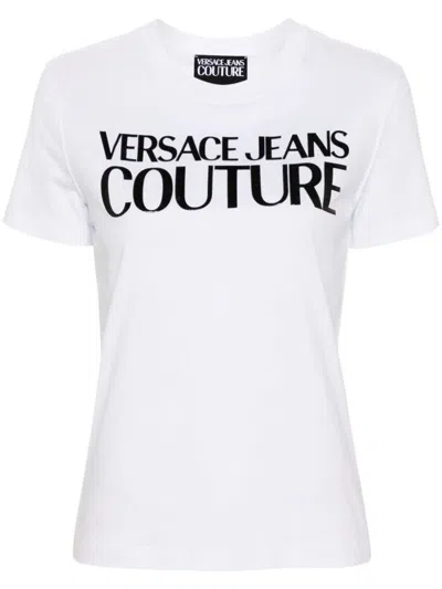 Shop Versace Jeans Couture T-shirts And Polos In White