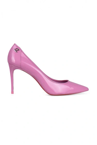 Christian Louboutin Pink Patent Leather Sporty Kate Pumps In Pink