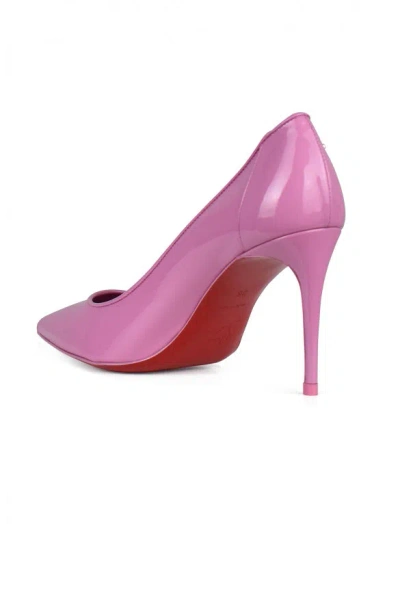 Christian Louboutin Pink Patent Leather Sporty Kate Pumps In Pink
