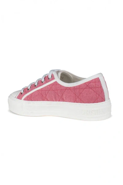 Shop Dior Women Walk'n Faded Cannage Sneakers In Pink