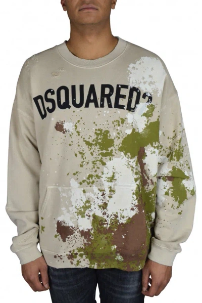 Dsquared2 Men Sweatshirt In Cream