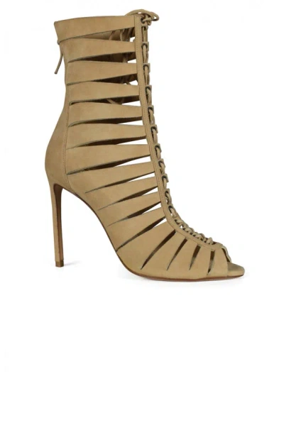 Francesco Russo Heels With Laces In Brown