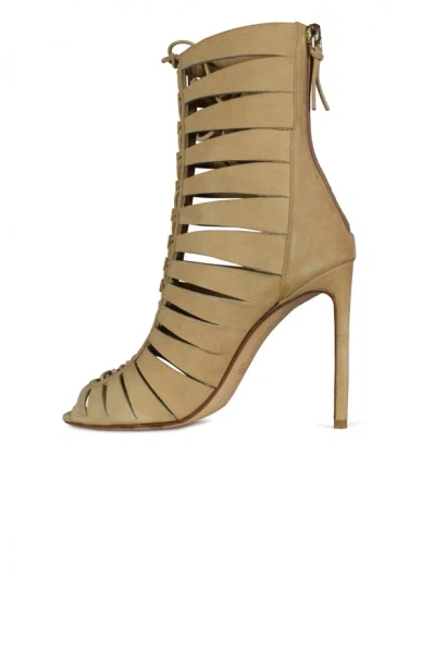 Francesco Russo Heels With Laces In Brown
