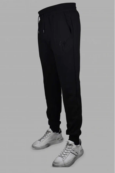 Shop Giuseppe Zanotti Men Jogging Pants In Black