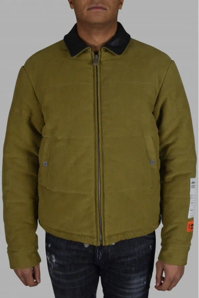 Heron Preston Down Jacket In Yellow