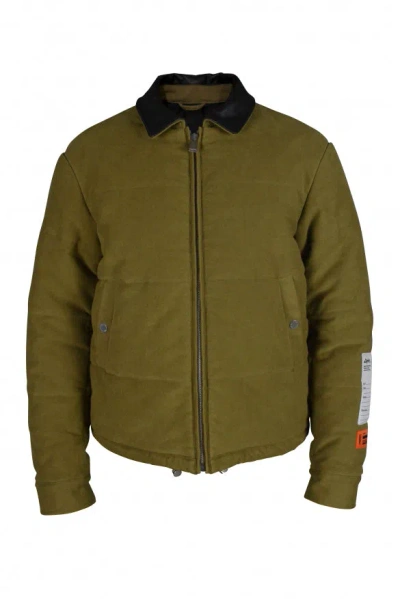 Heron Preston Down Jacket In Yellow