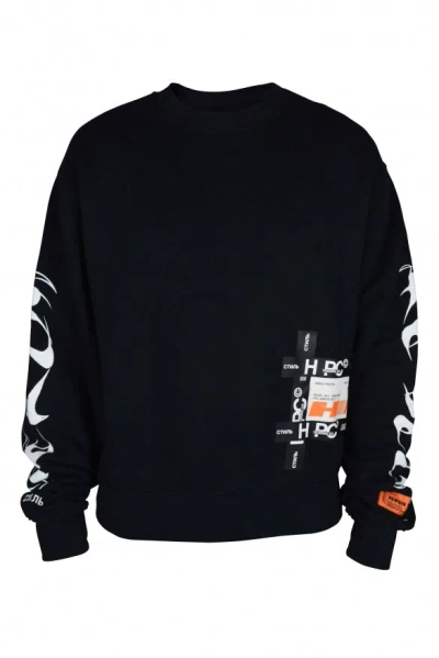 Heron Preston Printed Sweatshirt In Black