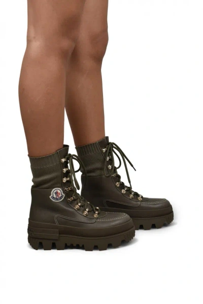 Moncler Women Boots In Yellow