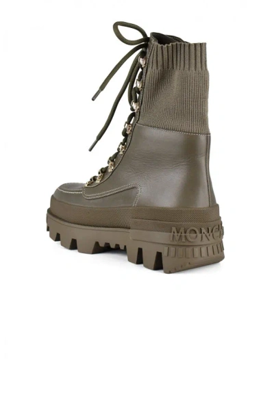 Moncler Women Boots In Yellow