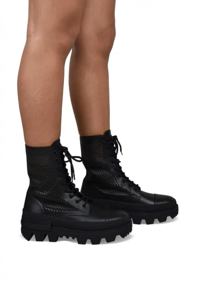 Moncler Women Carinne Ankle Boots In Black