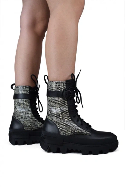 Moncler Women Carinne Ankle Boots In Black