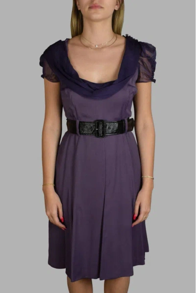 Prada Women Dress In Purple