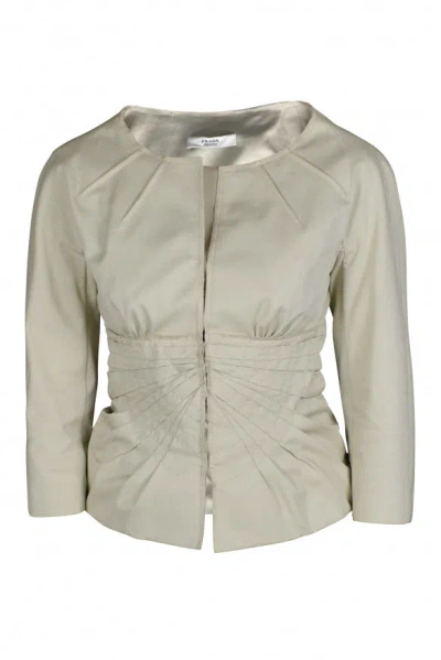 Prada Women Suit In Cream
