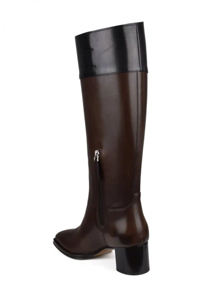 Shop Ralph Lauren Women Alysha Boots In Brown