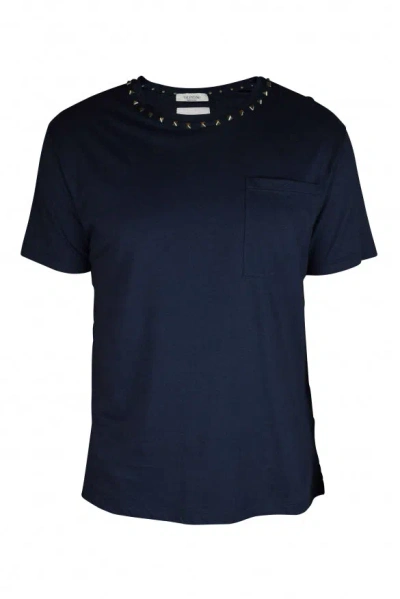 Shop Valentino Garavani Men T-shirt In Blue