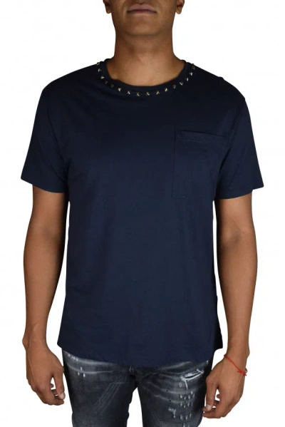 Shop Valentino Garavani Men T-shirt In Blue