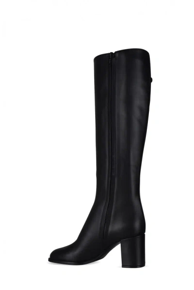 Valentino Garavani Woman Boot Black Size 8 Leather In Black