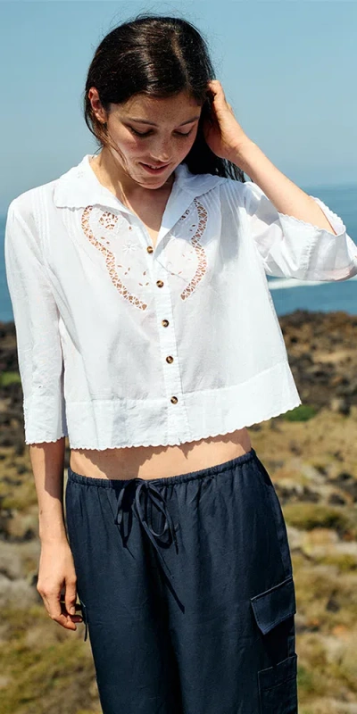 Ciao Lucia Cezanne Top White