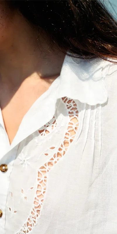 Ciao Lucia Cezanne Top White