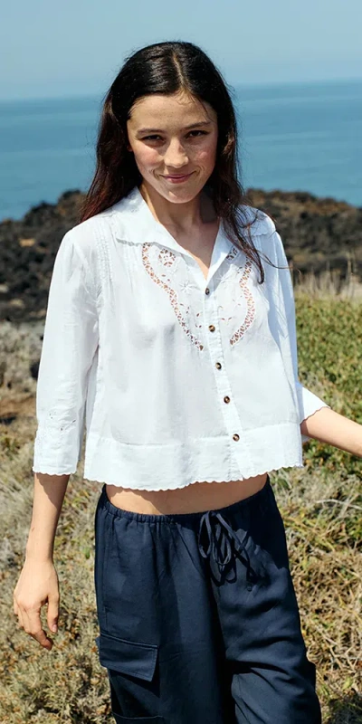 Ciao Lucia Cezanne Top White