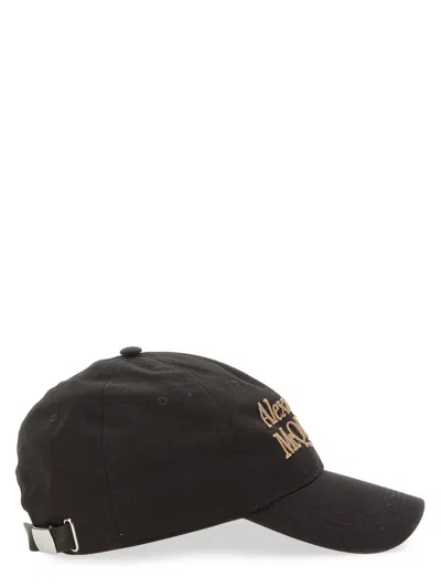 Shop Alexander Mcqueen Baseball Cap In Black