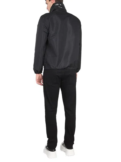 Alexander Mcqueen Graffiti-print Zip-up Jacket In Black