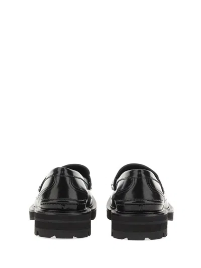 Shop Alexander Mcqueen Leather Loafer In Black