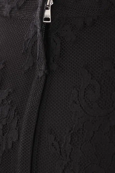 Dolce & Gabbana Lace Sheath Skirt Skirts In Black