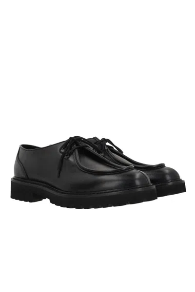 Shop Doucal's Flat Shoes In Deco Black