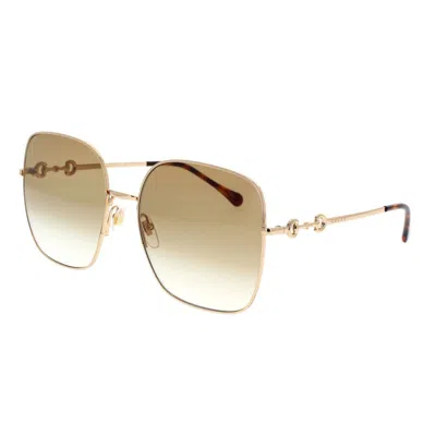 Gucci Eyewear Sunglasses In Gold