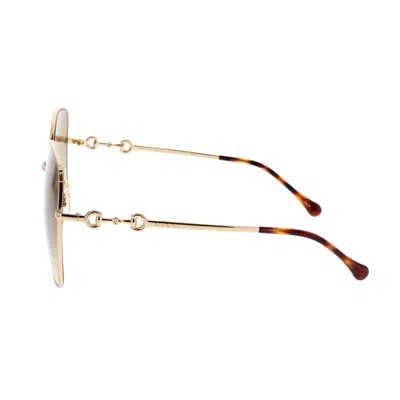 Gucci Eyewear Sunglasses In Gold
