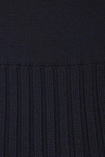 Loewe Long Ribbed Wool Sweater In Blue