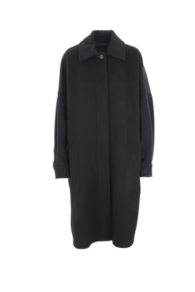 Shop Max Mara Coats In Black