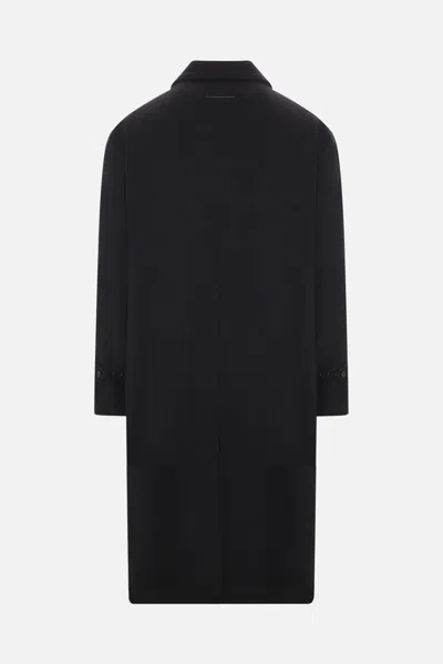 Shop Mm6 Maison Margiela Coats In Black