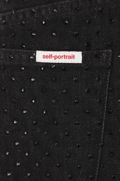 Shop Self-portrait Self Portrait Jeans In Black