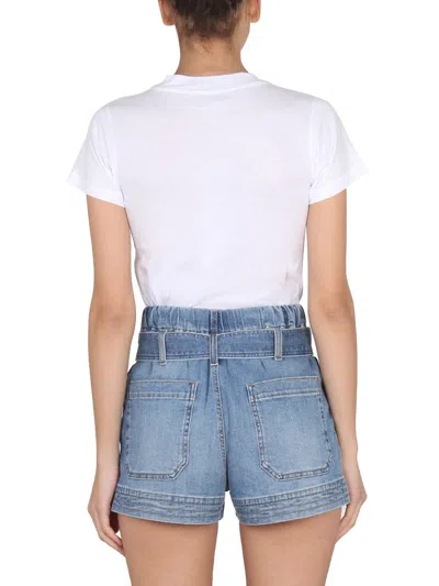 Shop Stella Mccartney Crewneck T-shirt In White