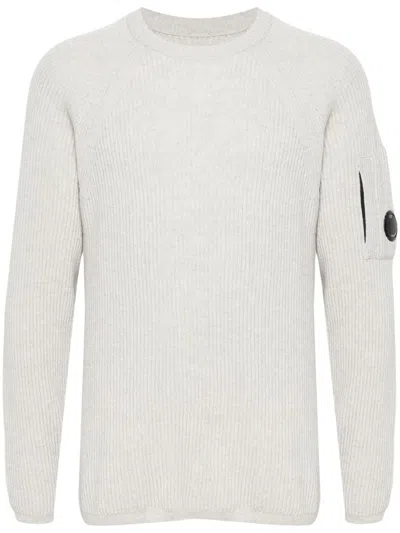 C.p. Company C. P. Company Man Sweater White Size 44 Cotton In M13 Off White Melange