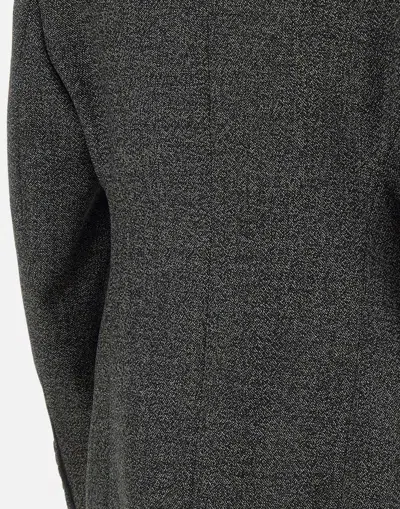 Emporio Armani Grisaille Regular Fit Double Breasted Suit Jacket In Grey