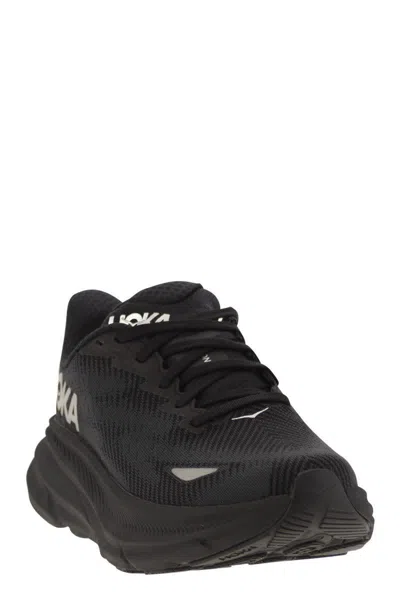 Shop Hoka Clifton 9 - Breathable Sports Shoev In Black